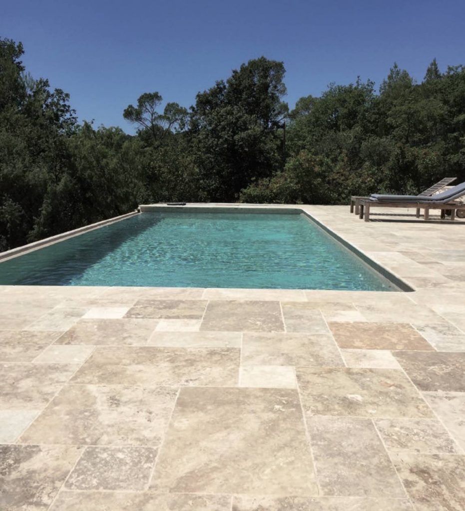 Travertin dallage diffusion céramique